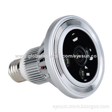 HD 720P H.264 Wi-Fi P2P CCTV Security Lamp Hidden Camera, Supports iPhone/Android/PC